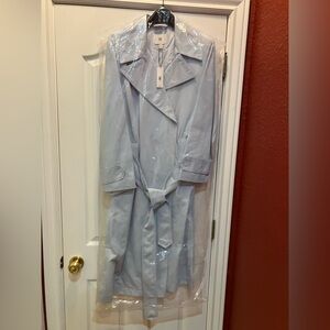 NWT BANANA REPUBLIC LIGHT BLUE TRENCH COAT SZ M
